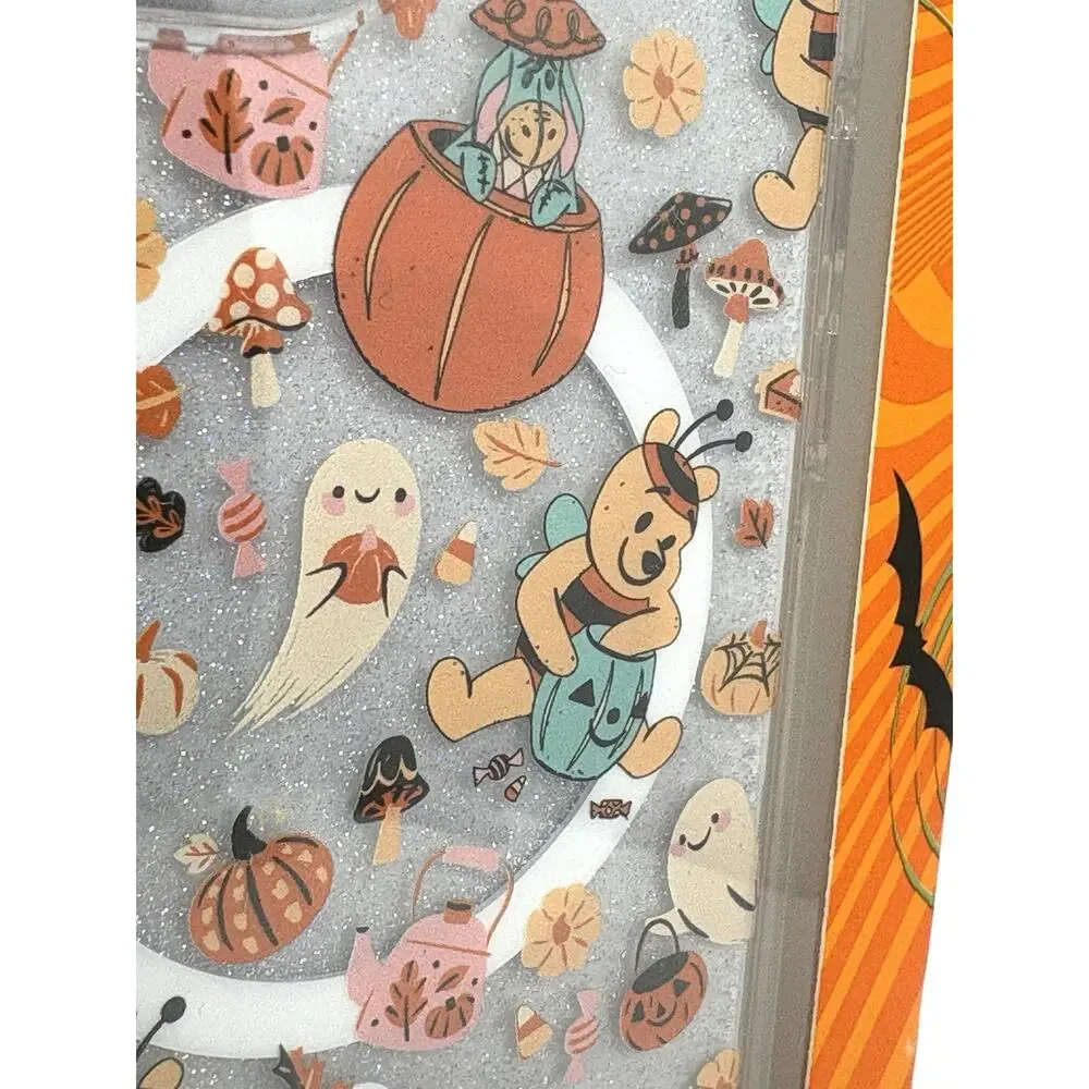 Disney Winnie the Pooh Halloween iPhone 13 / 14 / 15 Case Skinny Dip Glitter NIB